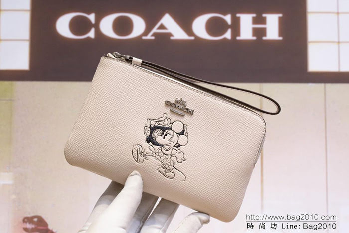 COACH蔻馳 原單級別 COACH 短款零錢包 頭層牛皮 拉鏈手包 64233  Chz1483